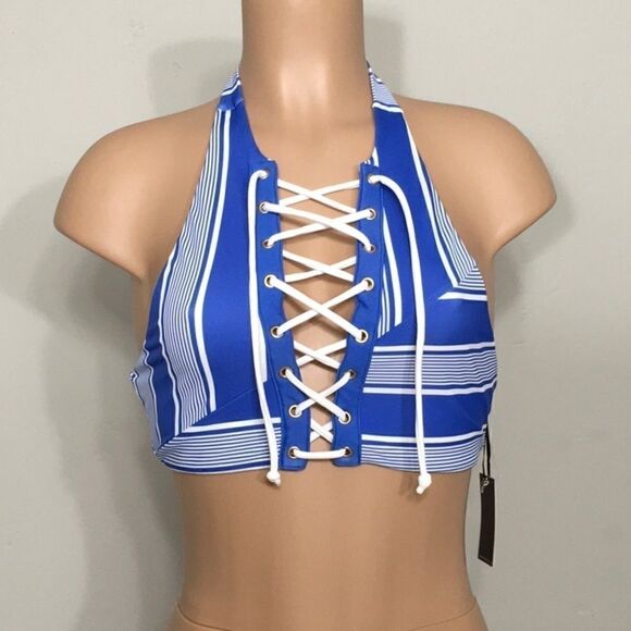 New. Lovers + Friends Sailor stripe bikini set. M-bottom/L-top. NWT - Picture 8 of 16